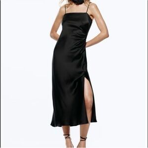 Zara Black Silk Dress